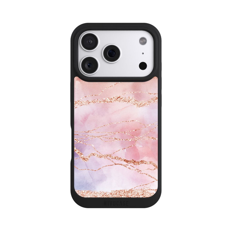iPhone 18 Pro NIVOpure Glitter Look Pink Girly Marmor