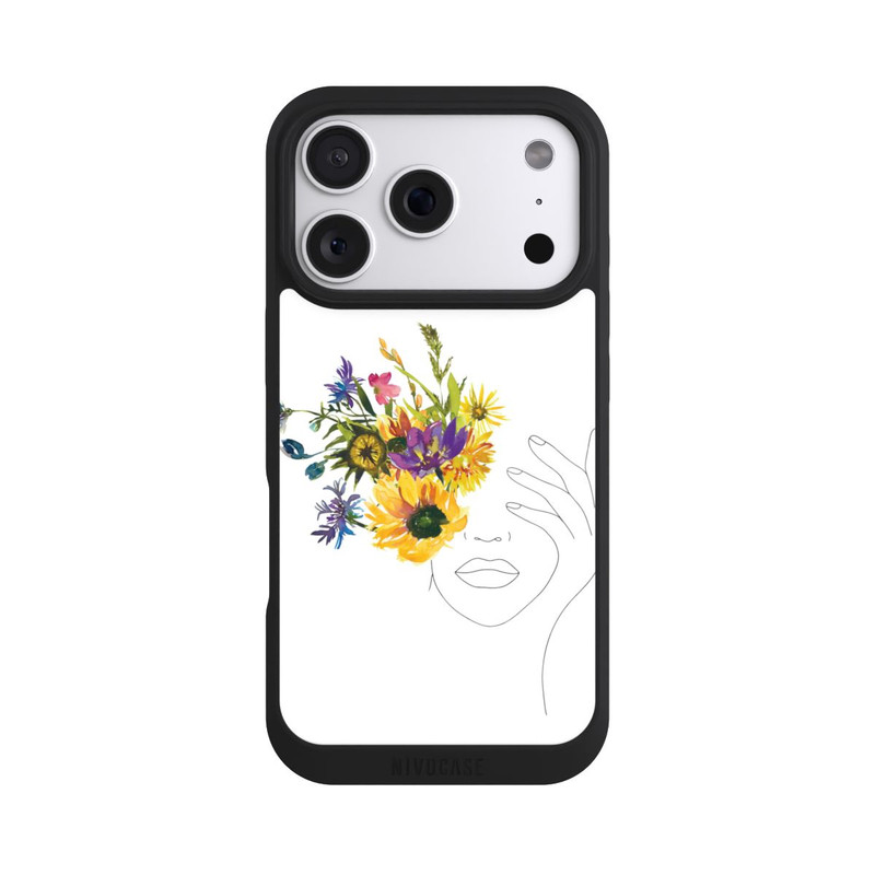 iPhone 18 Pro NIVOpure Line Art Tournesols femme