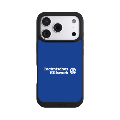 Apple iPhone 18 Pro NIVOpure Technisches Hilfswerk Logo Blau