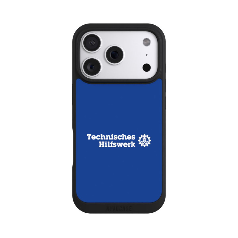 iPhone 18 Pro NIVOpure Technisches Hilfswerk Logo Blau