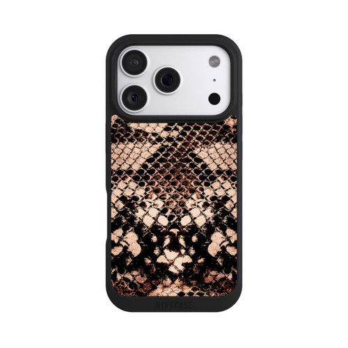 Apple iPhone 18 Pro NIVOpure Imprimé serpent d'or rose