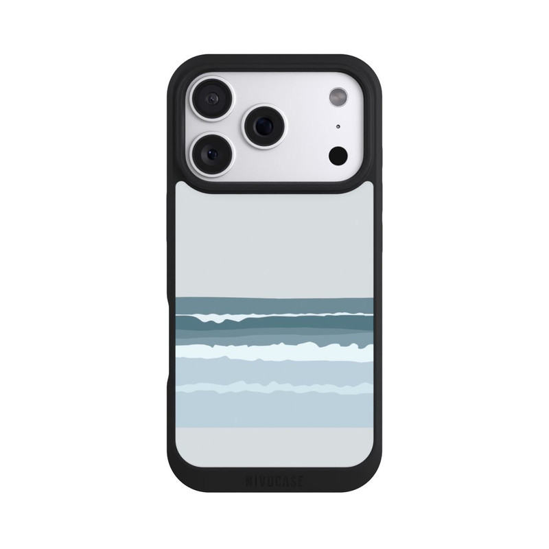 iPhone 18 Pro NIVOpure Vagues bleues abstraites