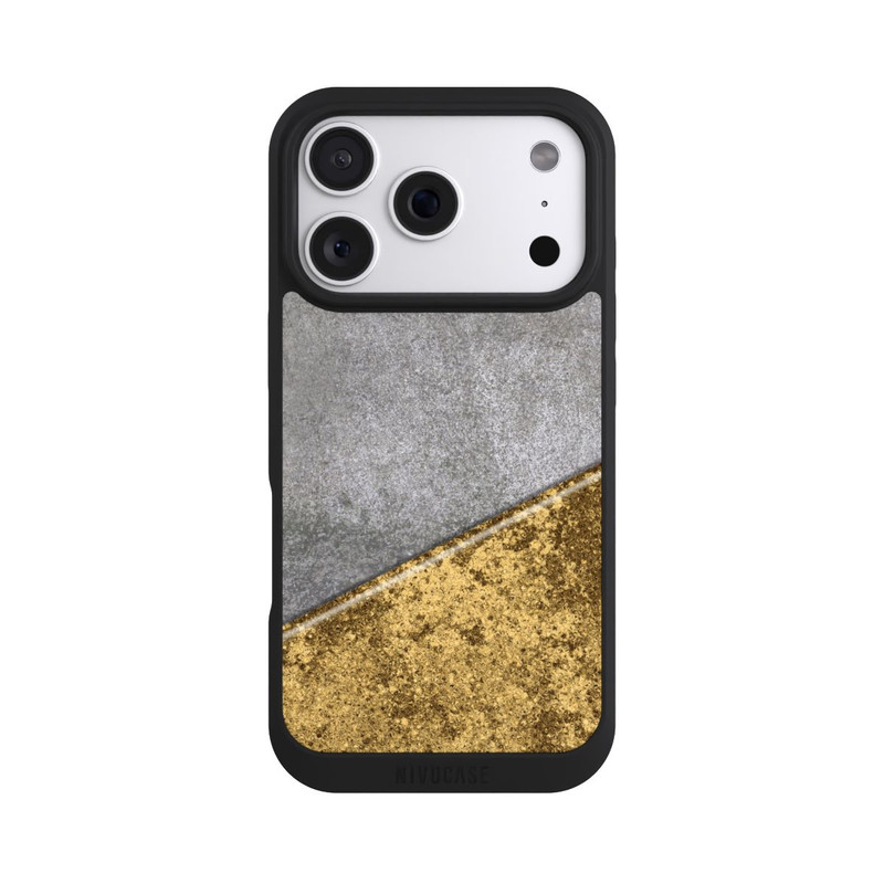 iPhone 18 Pro NIVOpure Aspect béton et or