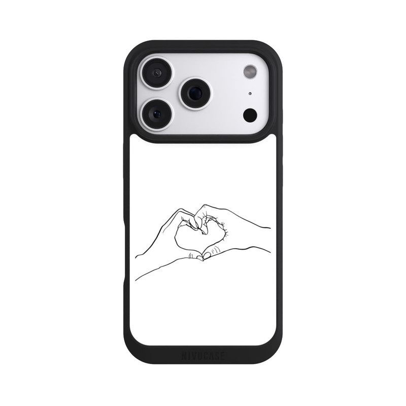 iPhone 18 Pro NIVOpure Line Art mains d'amour