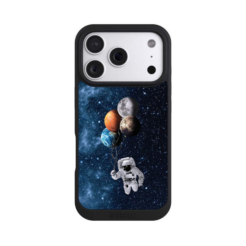 iPhone 18 Pro NIVOpure Astronaute avec des Planètes