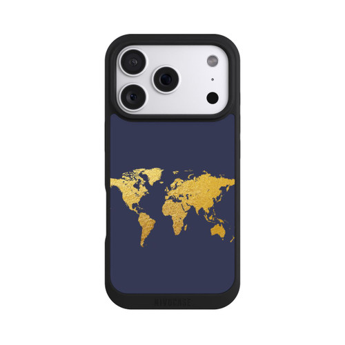 Apple iPhone 18 Pro NIVOpure World Map Gold