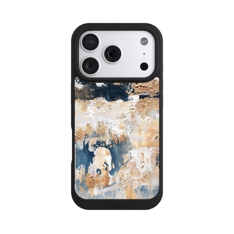 iPhone 18 Pro NIVOpure Abstraktion Blau und Gold