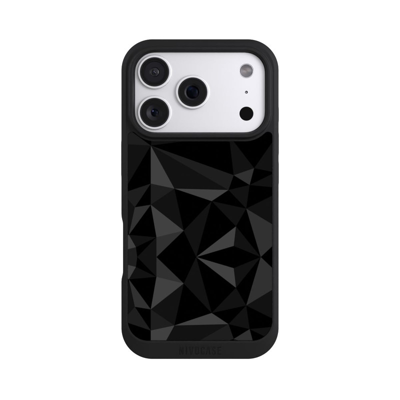 iPhone 18 Pro NIVOpure Polygonmuster schwarz