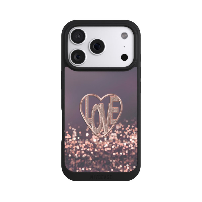 iPhone 18 Pro NIVOpure LOVE Glitzerrosa