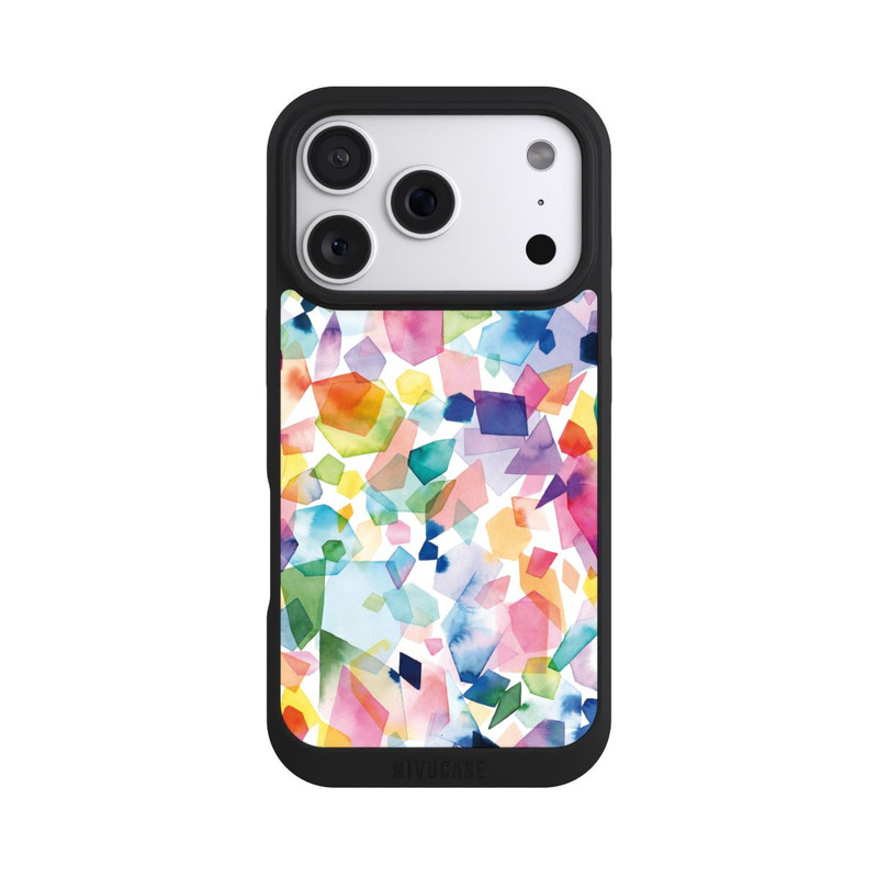 iPhone 18 Pro NIVOpure Bunte Aquarelledelsteine ​​und Diamanten