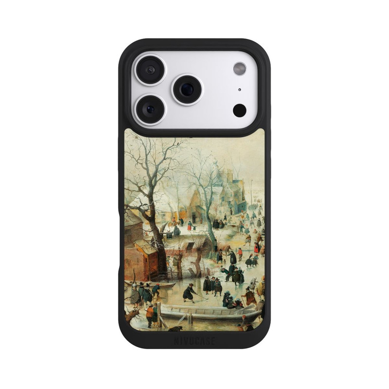 iPhone 18 Pro NIVOpure Winter Landscape with Ice Skaters - Hendrick Avercamp