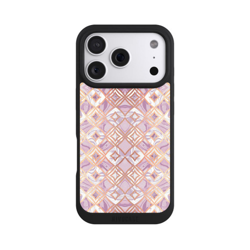 Apple iPhone 18 Pro NIVOpure Carreaux de marbre rose-or rhombique