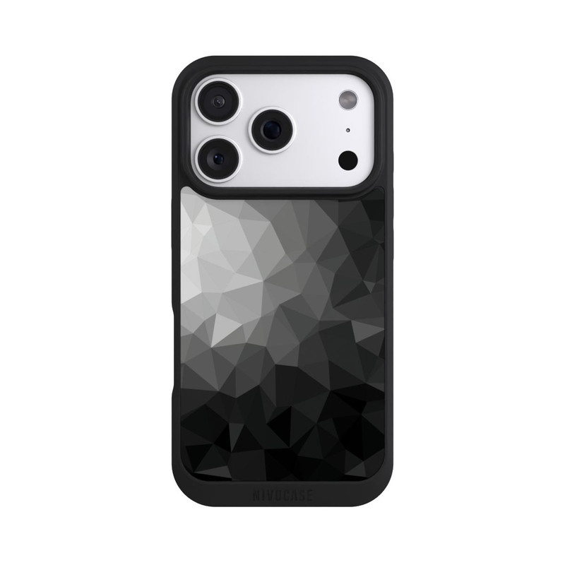 iPhone 18 Pro NIVOpure Polygonal Mosaic Noir/Blanc