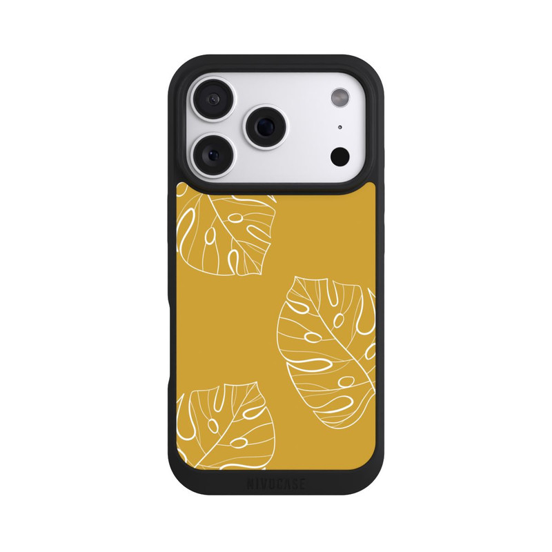 iPhone 18 Pro NIVOpure Leaves Mustard Background