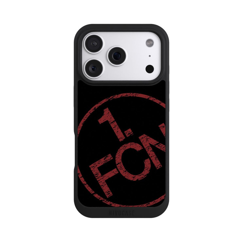 iPhone 18 Pro NIVOpure FCN Logo Rot Textur Hintergrund Schwarz