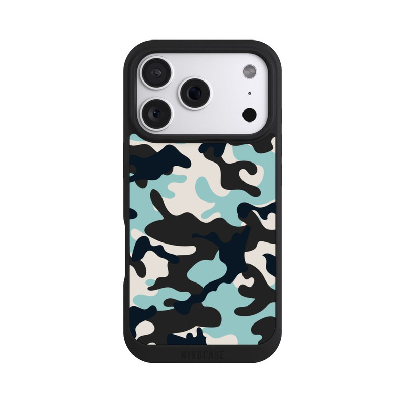 iPhone 18 Pro NIVOpure Camouflage Bleu