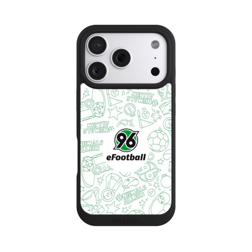 Apple iPhone 18 Pro NIVOpure Hannover 96 Football Pattern Design White