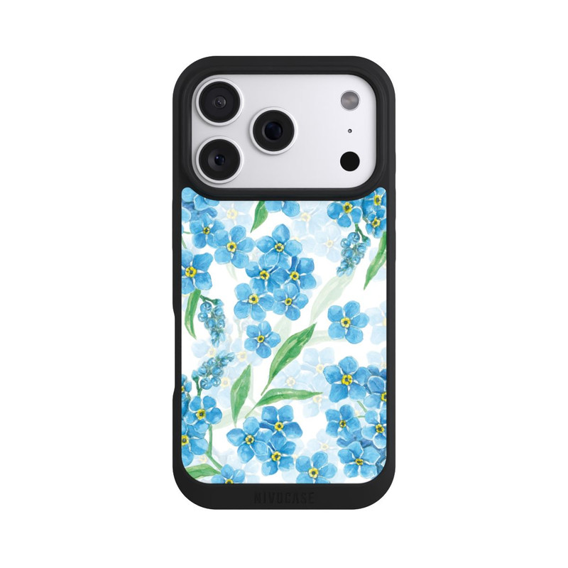 iPhone 18 Pro NIVOpure Motif myosotis blanc