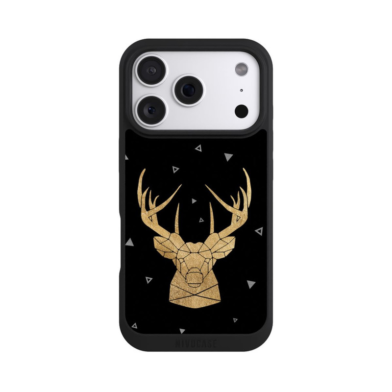 iPhone 18 Pro NIVOpure Cerf et bois géométriques