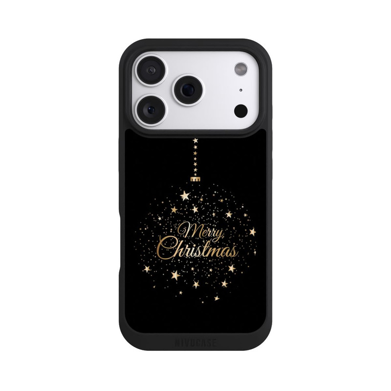 iPhone 18 Pro NIVOpure Merry Christmas Gold Stars