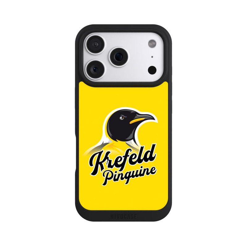iPhone 18 Pro NIVOpure Krefeld Pinguine Typo Gelb