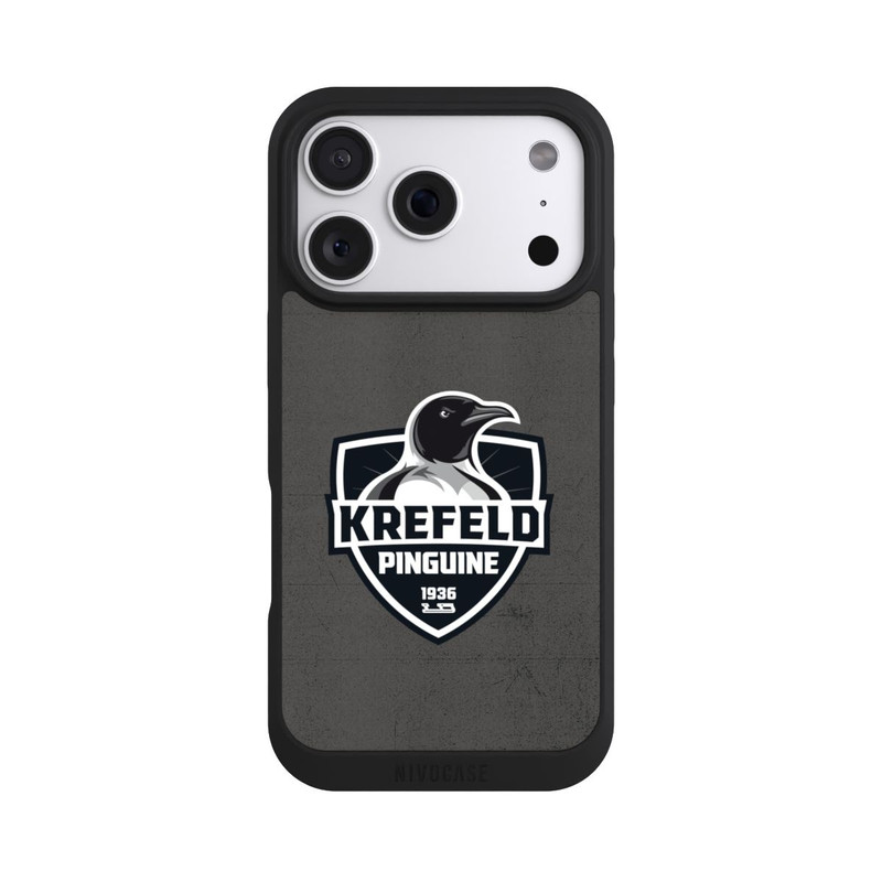 iPhone 18 Pro NIVOpure Krefeld Pinguine Logo Schwarz und Weiß