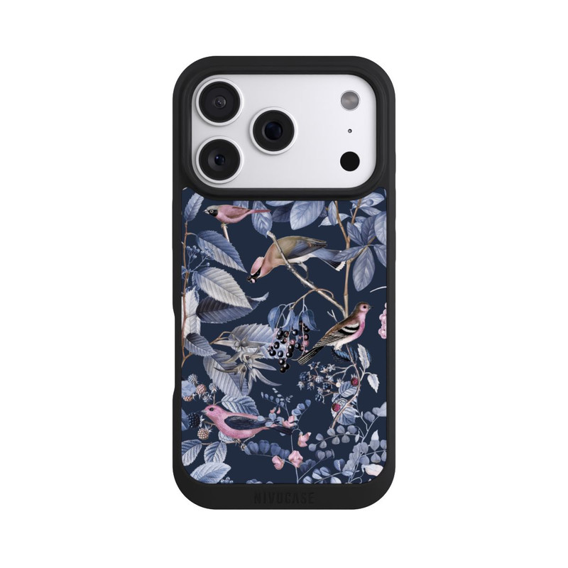 iPhone 18 Pro NIVOpure Vögel und Beeren blau