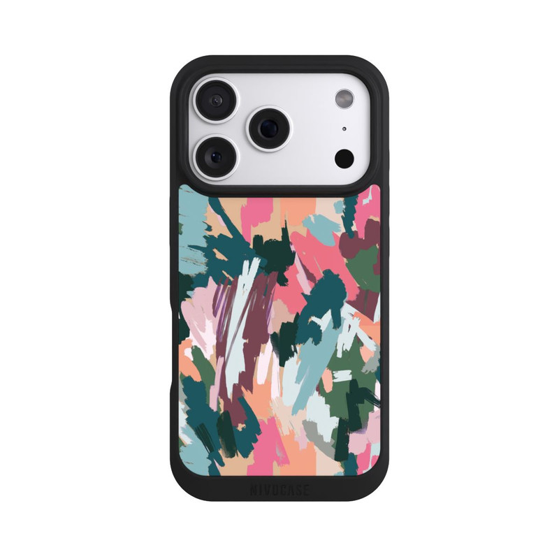iPhone 18 Pro NIVOpure Abstrakte künstlerische Textur Rosa