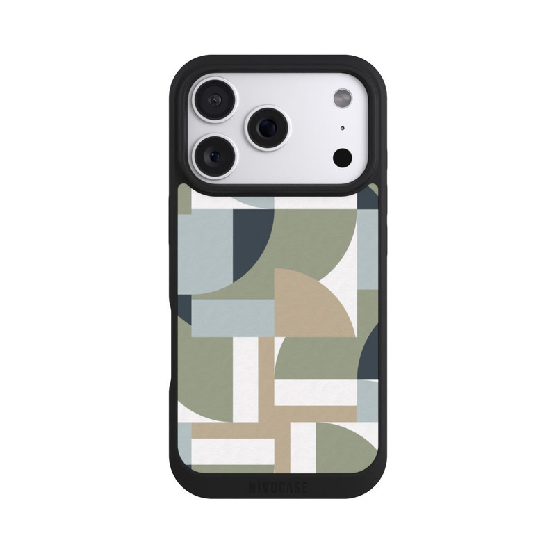 iPhone 18 Pro NIVOpure Futuristische Bauhaus Polygone Beige