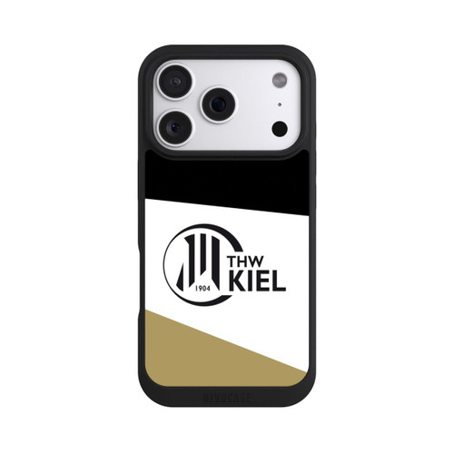 Apple iPhone 18 Pro NIVOpure THW Kiel Streifen Schwarz Weiss Gold