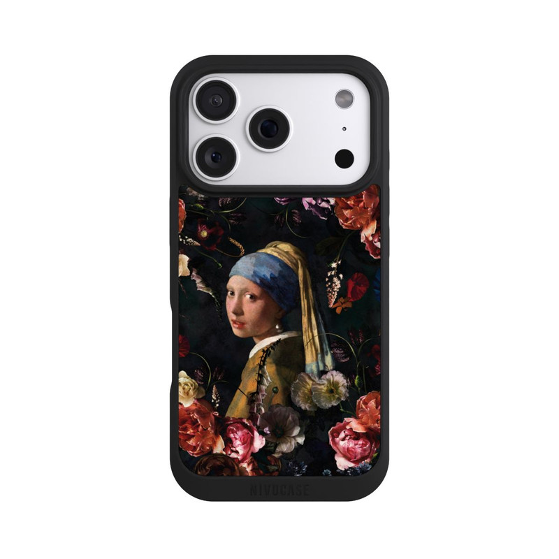 iPhone 18 Pro NIVOpure Fille avec une boucle d'oreille en perles Roses