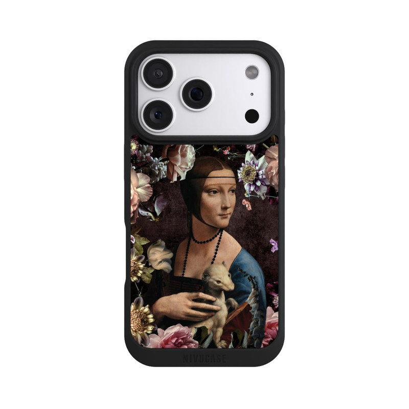 iPhone 18 Pro NIVOpure Dame avec hermine aux roses 