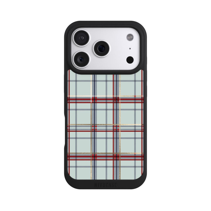 iPhone 18 Pro NIVOpure Tartan Bleu