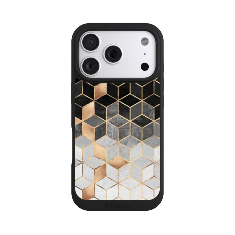 iPhone 18 Pro NIVOpure Würfel dunkel und gold