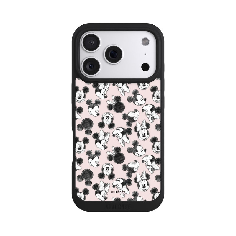 iPhone 18 Pro NIVOpure Minnie & Mickey Viele Gesichter Pink
