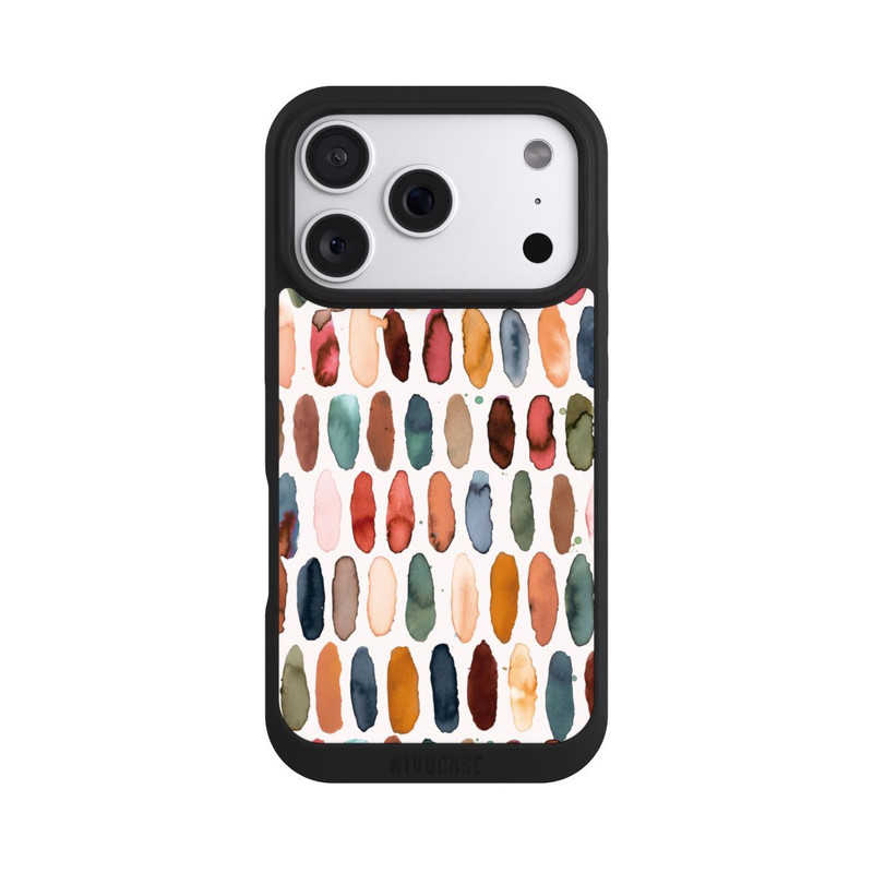 iPhone 18 Pro NIVOpure Traits d'aquarelle Minéral Terracotta