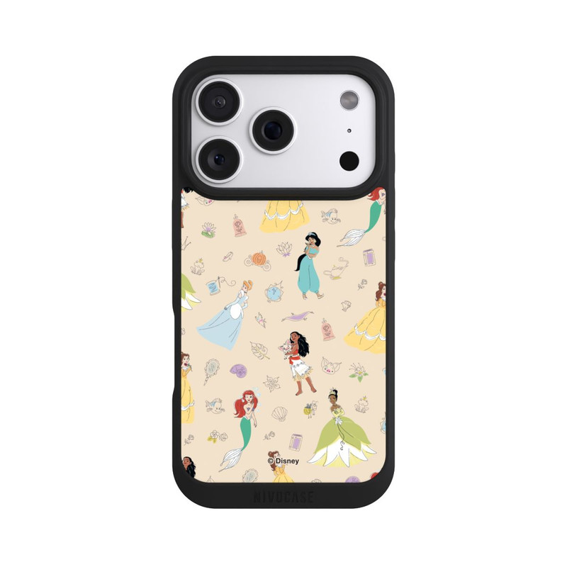 iPhone 18 Pro NIVOpure Princess Pattern Beige Disney Princess