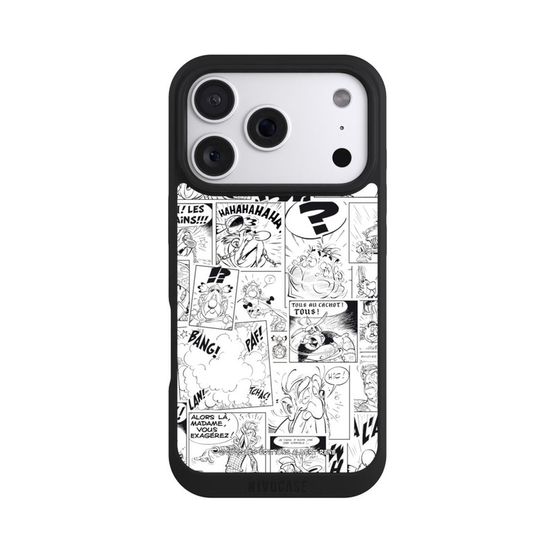 iPhone 18 Pro NIVOpure Asterix Comic Schwarz und Weiß