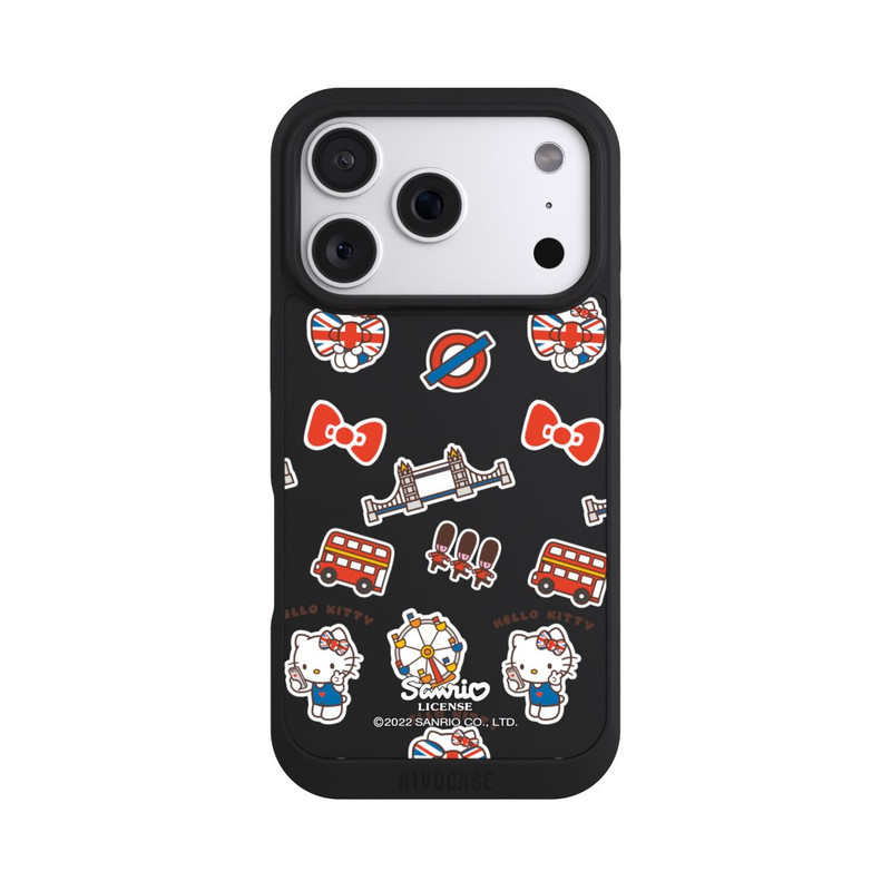 iPhone 18 Pro NIVOpure Hello Kitty Londoner Abzeichen Transparent