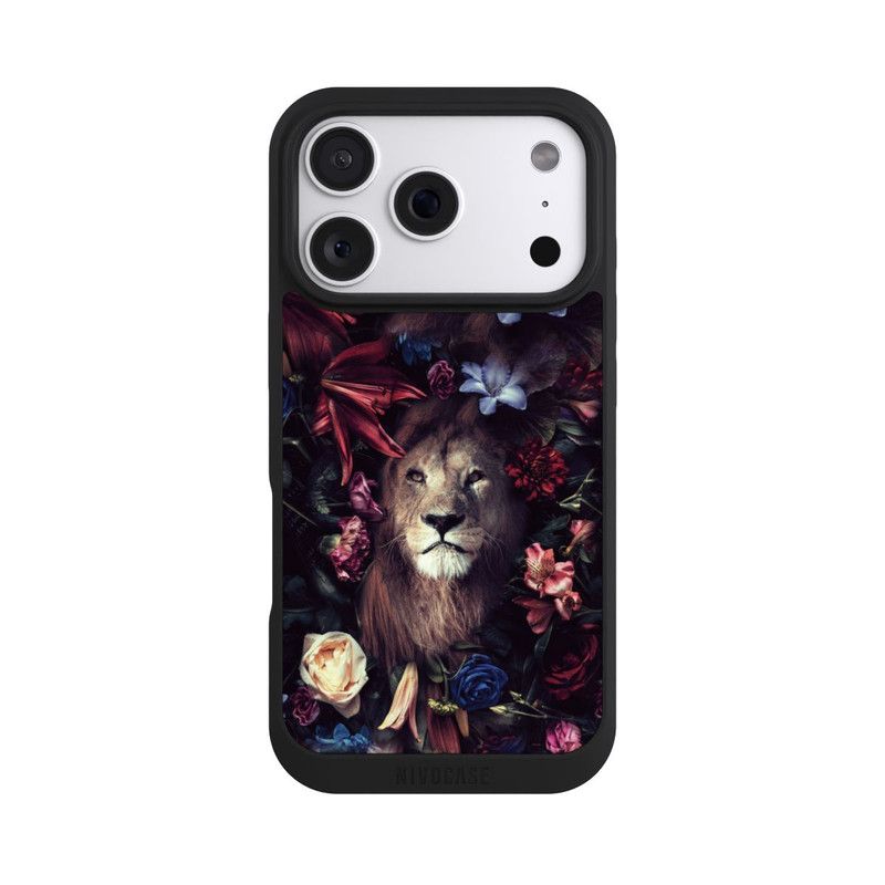 iPhone 18 Pro NIVOpure Löwe Blumenrahmen