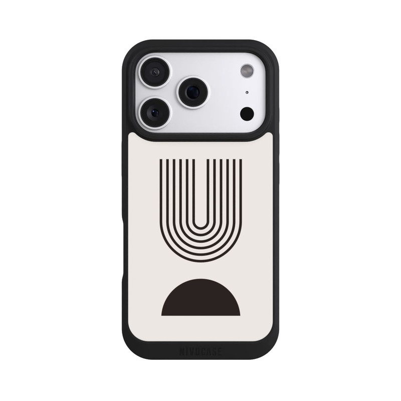 iPhone 18 Pro NIVOpure Art moderne Lignes noires
