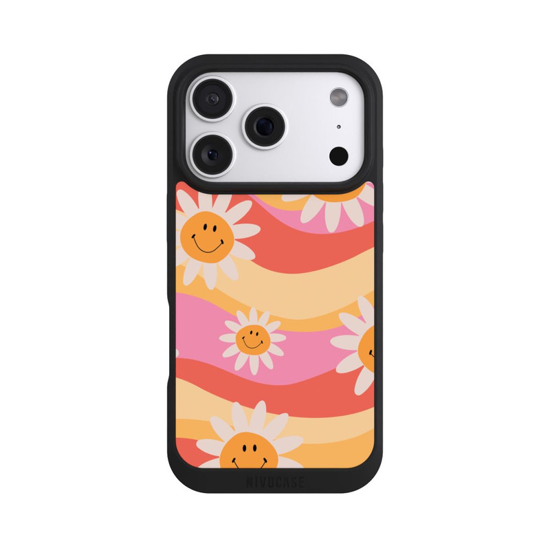 iPhone 18 Pro NIVOpure Retro Smiles Orange Colorful