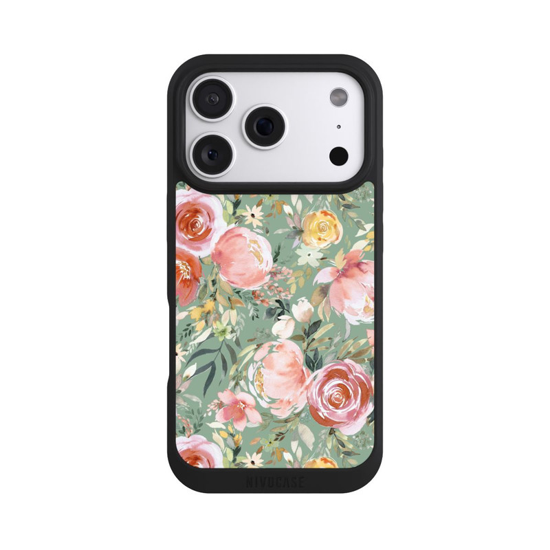 iPhone 18 Pro NIVOpure Pastellfarbener Pfingstrosenstrauß