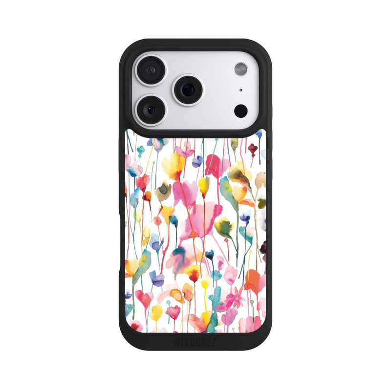 iPhone 18 Pro NIVOpure Aquarell Wildblumen bunt