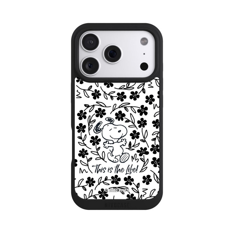 iPhone 18 Pro NIVOpure Snoopy This Is The Life Noir & Blanc