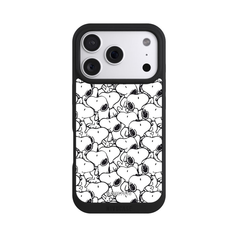 iPhone 18 Pro NIVOpure Snoopy Muster Schwarz und Weiß