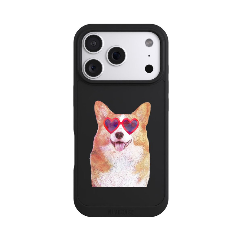 iPhone 18 Pro NIVOpure Corgi Mignon Fond Transparent
