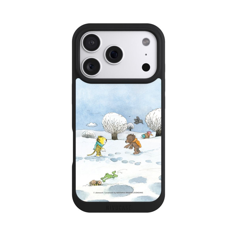 iPhone 18 Pro NIVOpure Kleiner Bär und kleiner Tiger im Schnee