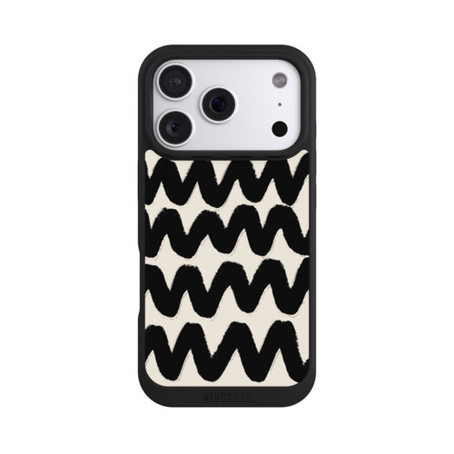 Apple iPhone 18 Pro NIVOpure Vagues Noires Pattern