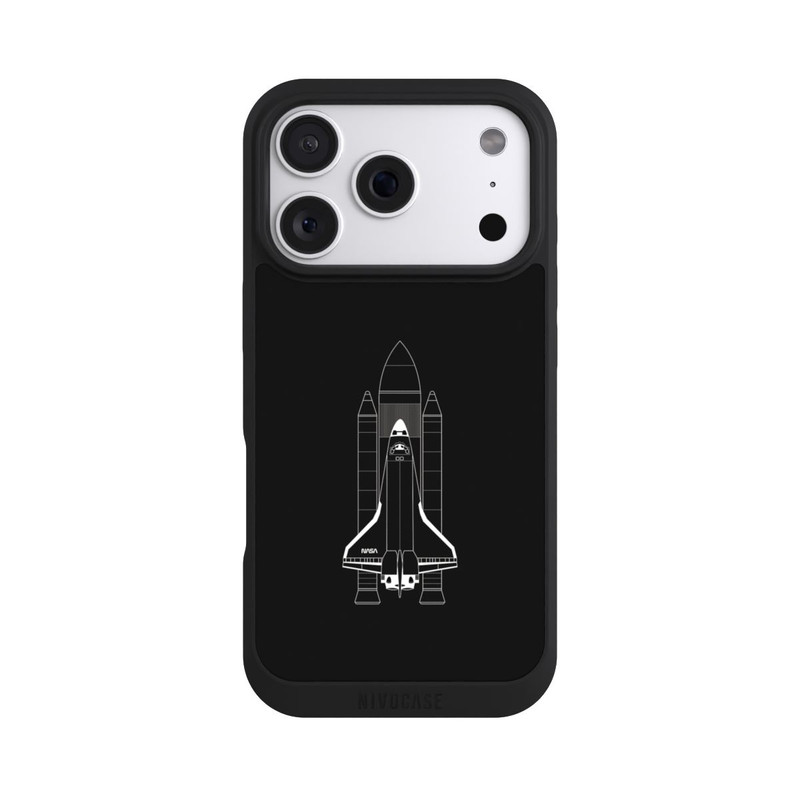 iPhone 18 Pro NIVOpure Navette spatiale blanc sur noir
